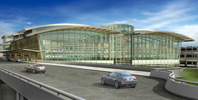 Terminal B architectural rendering